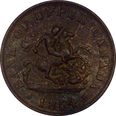 Bank of Upper Canada Half Penny Image 1